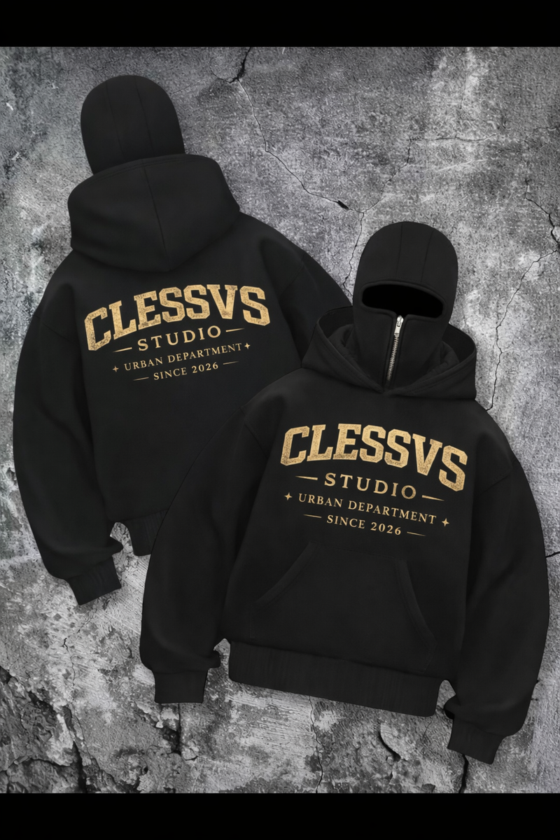 Veste à capuche double zip Clessvs studio